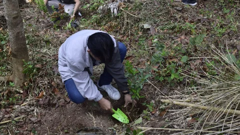 Volunteers making Mabuhay Balls